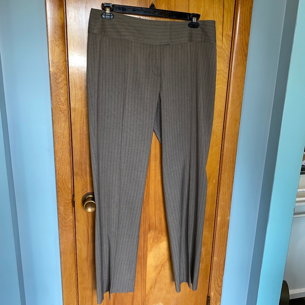 CAbi, Kelsey Trouser brown pinstripe, size 14